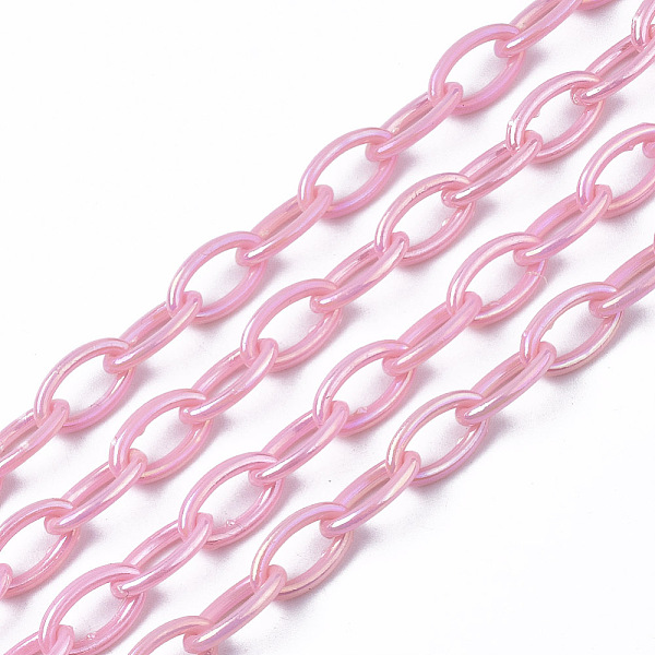 PandaHall Acrylic Opaque Cable Chains, AB Color, Horse Eye, Pearl Pink, 13x8x2mm, 18.5 inch~19.29 inch(47~49cm)/strand Acrylic Pink
PandaHall Acrylic Opaque Cable Chains, AB Color, Horse Eye, Pearl Pink, 13x8x2mm, 18.5 inch~19.29 inch(47~49cm)/strand Acrylic Pink