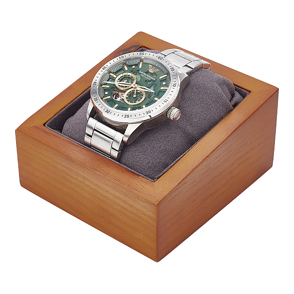 PandaHall Rectangle Wood Bracelet Watch Display Stands, with Pillows, Photo Props, Goldenrod, 9.7x9.1x4.95cm Wood Rectangle Gold
PandaHall Rectangle Wood Bracelet Watch Display Stands, with Pillows, Photo Props, Goldenrod, 9.7x9.1x4.95cm Wood Rectangle Gold