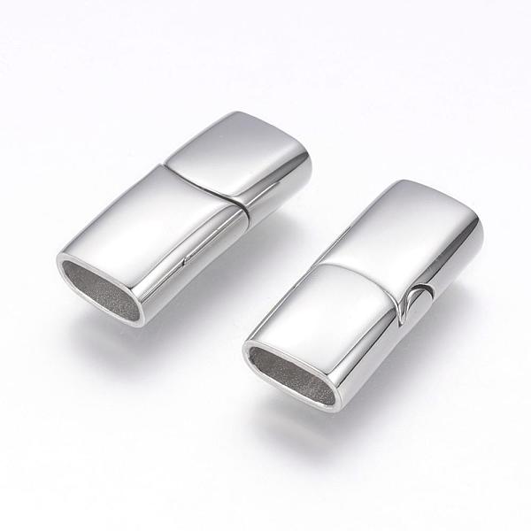 PandaHall 304 Stainless Steel Magnetic Clasps with Glue-in Ends, Rectangle, Stainless Steel Color, 23x10x6mm, Hole: 4x8mm 304 Stainless...
PandaHall 304 Stainless Steel Magnetic Clasps with Glue-in Ends, Rectangle, Stainless Steel Color, 23x10x6mm, Hole: 4x8mm 304 Stainless...