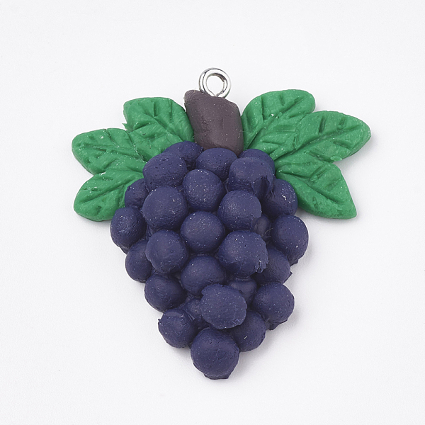 PandaHall Autumn Theme Handmade Polymer Clay Pendants, with Iron Findings, Grape, Platinum, Indigo, 36.5x34x9.5mm, Hole: 2mm Polymer Clay..., Purple
PandaHall Autumn Theme Handmade Polymer Clay Pendants, with Iron Findings, Grape, Platinum, Indigo, 36.5x34x9.5mm, Hole: 2mm Polymer Clay..., Purple