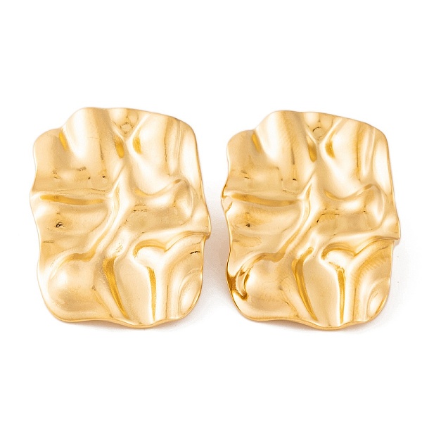 PandaHall Ion Plating(IP) 304 Stainless Steel Stud Earrings for Women, Golden, Rectangle, 31.5x22.5mm 304 Stainless Steel Rectangle
PandaHall Ion Plating(IP) 304 Stainless Steel Stud Earrings for Women, Golden, Rectangle, 31.5x22.5mm 304 Stainless Steel Rectangle
