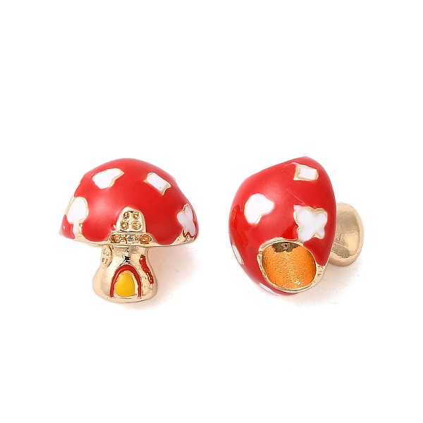 PandaHall Rack Plating Alloy Enamel European Beads, Cadmium Free & Nickel Free & Lead Free, Large Hole Beads, Mushroom House, Golden..., Red
PandaHall Rack Plating Alloy Enamel European Beads, Cadmium Free & Nickel Free & Lead Free, Large Hole Beads, Mushroom House, Golden..., Red