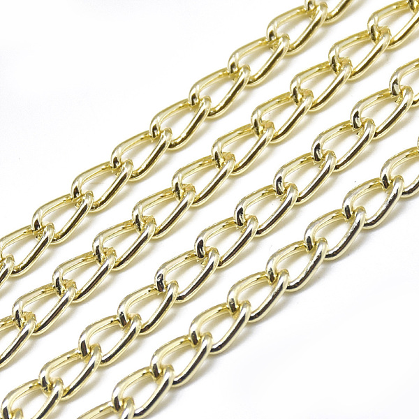 PandaHall Aluminium Curb Chains, with Spool, Unwelded, Light Gold, 6x3.5x1mm, about 328.08 Feet(100m)/roll Aluminum
PandaHall Aluminium Curb Chains, with Spool, Unwelded, Light Gold, 6x3.5x1mm, about 328.08 Feet(100m)/roll Aluminum