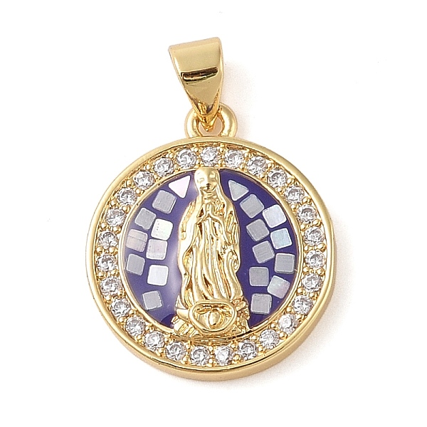 PandaHall Brass & Clear Cubic Zirconia Pendants, Flat Round with Virgin Mary Pattern, Real 18K Gold Plated, 20x17.5x3.5mm, Hole: 3.5x4mm...
PandaHall Brass & Clear Cubic Zirconia Pendants, Flat Round with Virgin Mary Pattern, Real 18K Gold Plated, 20x17.5x3.5mm, Hole: 3.5x4mm...