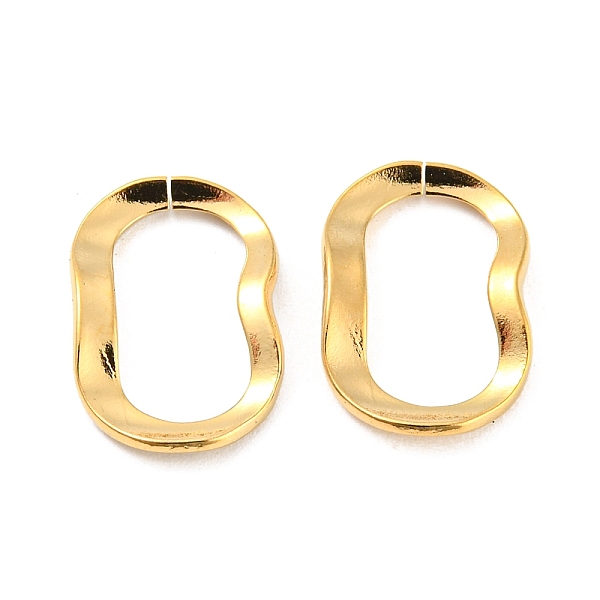 PandaHall 304 Stainless Steel Linking Rings, Quick Link Connector, Wavy Oval, Real 18K Gold Plated, 13x9x1.3mm, Inner Diameter: 10x5mm 304...
PandaHall 304 Stainless Steel Linking Rings, Quick Link Connector, Wavy Oval, Real 18K Gold Plated, 13x9x1.3mm, Inner Diameter: 10x5mm 304...