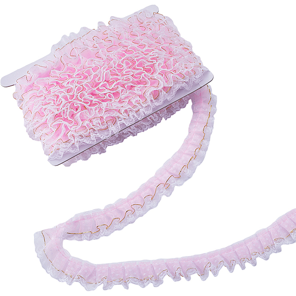 PandaHall Gorgecraft 10M Polyester Polka Dot Lace Ribbons, Ruffled Lace Trim for Costume Decoration, Pearl Pink, 1-3/8 inch(35mm) Polyester...
PandaHall Gorgecraft 10M Polyester Polka Dot Lace Ribbons, Ruffled Lace Trim for Costume Decoration, Pearl Pink, 1-3/8 inch(35mm) Polyester...