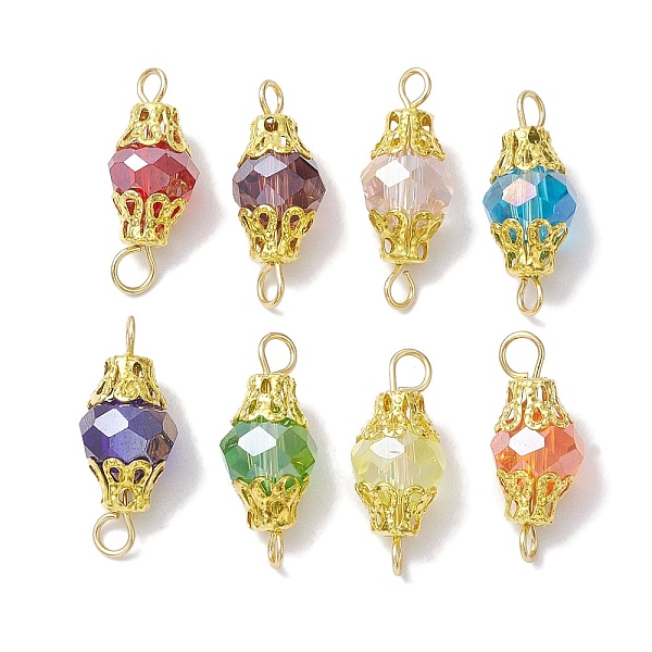 PandaHall Mixed Color Glass with Iron Connector Link, Round, Golden, 18.5x7.5mm, Hole: 2mm, 8pcs/set Glass Round Multicolor
PandaHall Mixed Color Glass with Iron Connector Link, Round, Golden, 18.5x7.5mm, Hole: 2mm, 8pcs/set Glass Round Multicolor
