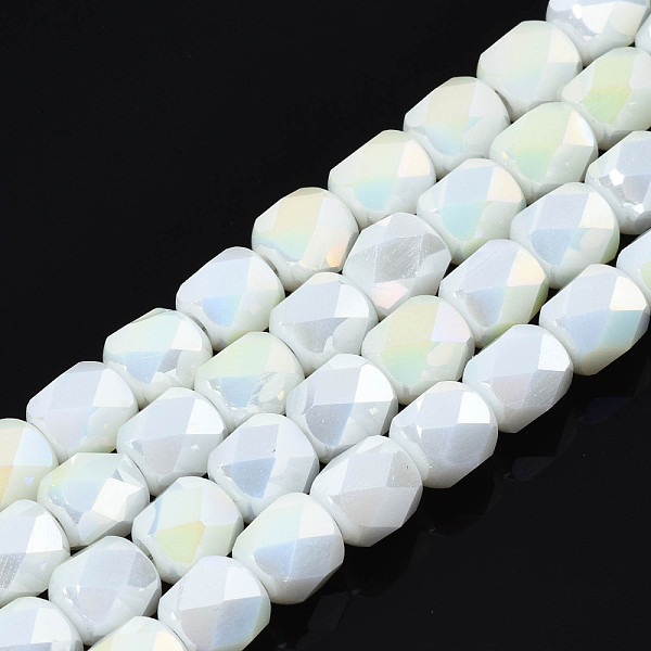 PandaHall Electroplate Glass Beads Strands, AB Color Plated, Faceted, Column, Creamy White, 5.5x5mm, Hole: 1.2mm, about 99pcs/strand, 21.85...
PandaHall Electroplate Glass Beads Strands, AB Color Plated, Faceted, Column, Creamy White, 5.5x5mm, Hole: 1.2mm, about 99pcs/strand, 21.85...