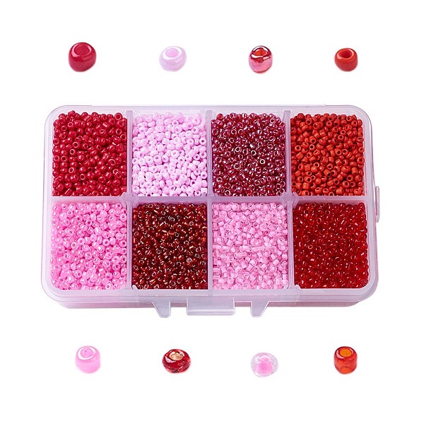 PandaHall 12/0 Glass Seed Beads, Ceylon Round Loose Spacer Beads, 2mm, Red, 2mm, Hole: 1mm, about 12500pcs/box Glass Red
PandaHall 12/0 Glass Seed Beads, Ceylon Round Loose Spacer Beads, 2mm, Red, 2mm, Hole: 1mm, about 12500pcs/box Glass Red