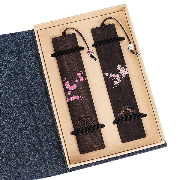 PandaHall Rectangle Wood Bookmark, Plum Blosssom Pattern Bookmark, with Flip Top Book-shaped Gift Box, Coffee, Bookmark: 225mm, 2pcs Wood..., Brown
PandaHall Rectangle Wood Bookmark, Plum Blosssom Pattern Bookmark, with Flip Top Book-shaped Gift Box, Coffee, Bookmark: 225mm, 2pcs Wood..., Brown