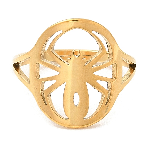 PandaHall Ion Plating(IP) 304 Stainless Steel Hollow Spider Adjustable Ring for Women, Real 18K Gold Plated, Inner Diameter: 16.2mm 304...
PandaHall Ion Plating(IP) 304 Stainless Steel Hollow Spider Adjustable Ring for Women, Real 18K Gold Plated, Inner Diameter: 16.2mm 304...