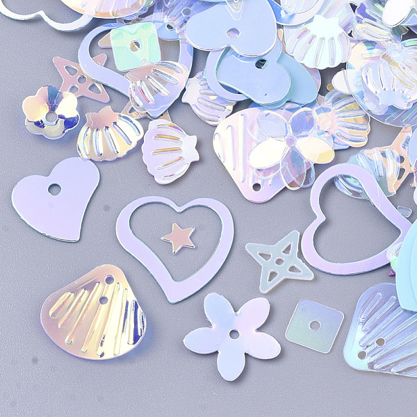 PandaHall Ornament Accessories, PVC Plastic Paillette/Sequins Beads, Mixed Shapes, Light Sky Blue, 3~13x3~13x0.4~1.5mm, Hole: 0.9~1.4mm PVC...
PandaHall Ornament Accessories, PVC Plastic Paillette/Sequins Beads, Mixed Shapes, Light Sky Blue, 3~13x3~13x0.4~1.5mm, Hole: 0.9~1.4mm PVC...