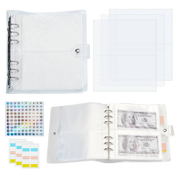PandaHall AHADERMAKER Cash Savings Budget Planner Book Binder Making Kit, Including 1 Book PVC Loose Leaf Pocket Binder Books, Self Adhesive..., Multicolor
PandaHall AHADERMAKER Cash Savings Budget Planner Book Binder Making Kit, Including 1 Book PVC Loose Leaf Pocket Binder Books, Self Adhesive..., Multicolor