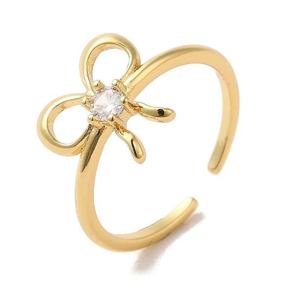 PandaHall Brass Cubic Zirconia Rings, Bowknot, Real 18K Gold Plated, Inner Diameter: 18mm Brass+Cubic Zirconia Bowknot
PandaHall Brass Cubic Zirconia Rings, Bowknot, Real 18K Gold Plated, Inner Diameter: 18mm Brass+Cubic Zirconia Bowknot