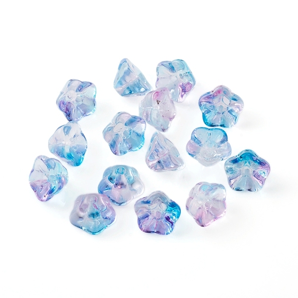 PandaHall Electroplate Glass Beads, Trumpet Flower, Deep Sky Blue, 8.5x8x5.5mm, Hole: 1mm Glass Flower Blue
PandaHall Electroplate Glass Beads, Trumpet Flower, Deep Sky Blue, 8.5x8x5.5mm, Hole: 1mm Glass Flower Blue