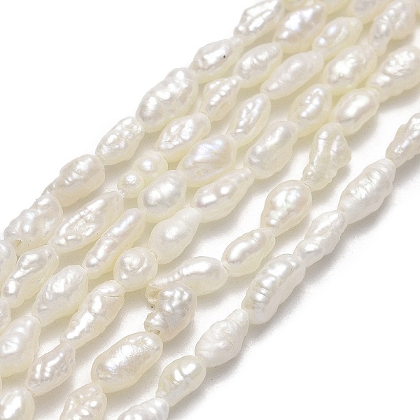 PandaHall Natural Cultured Freshwater Pearl Beads Strands, Keshi Pearl Beads, Linen, 4~6x2.5~3.2mm, Hole: 0.5mm, about 64~66pcs/strand..., Brown
PandaHall Natural Cultured Freshwater Pearl Beads Strands, Keshi Pearl Beads, Linen, 4~6x2.5~3.2mm, Hole: 0.5mm, about 64~66pcs/strand..., Brown