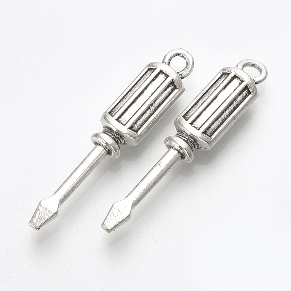 PandaHall Tibetan Style Alloy Enamel Settings, Screwdriver, Lead Free & Cadmium Free, Antique Silver, 30x6x4mm, Hole: 1.5mm, about...
PandaHall Tibetan Style Alloy Enamel Settings, Screwdriver, Lead Free & Cadmium Free, Antique Silver, 30x6x4mm, Hole: 1.5mm, about...