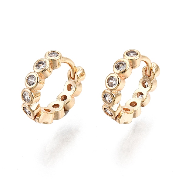 PandaHall Clear Cubic Zirconia Hoop Earrings, Brass Jewelry for Women, Nickel Free, Real 18K Gold Plated, 13x3mm, Pin: 1mm Cubic Zirconia...
PandaHall Clear Cubic Zirconia Hoop Earrings, Brass Jewelry for Women, Nickel Free, Real 18K Gold Plated, 13x3mm, Pin: 1mm Cubic Zirconia...