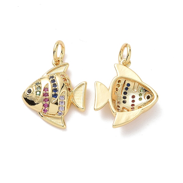 PandaHall Brass Cubic Zirconia Pendants, with Jump Ring, Butterflyfish Charm, Real 18K Gold Plated, 16x14x3.5mm, Hole: 3.4mm Brass+Cubic...
PandaHall Brass Cubic Zirconia Pendants, with Jump Ring, Butterflyfish Charm, Real 18K Gold Plated, 16x14x3.5mm, Hole: 3.4mm Brass+Cubic...