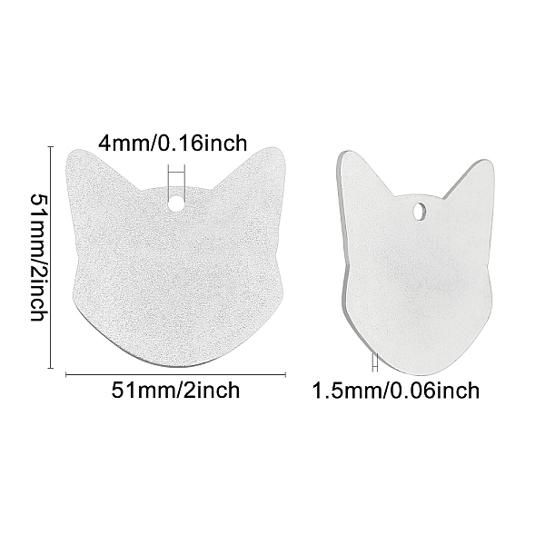 PandaHall Aluminium Pendants, Laser Cut Pendants, Fox, Stamping Blank Tag, Silver, 51x51x1.5mm, Hole: 4mm, 20pcs/box Aluminum Fox Silver
PandaHall Aluminium Pendants, Laser Cut Pendants, Fox, Stamping Blank Tag, Silver, 51x51x1.5mm, Hole: 4mm, 20pcs/box Aluminum Fox Silver