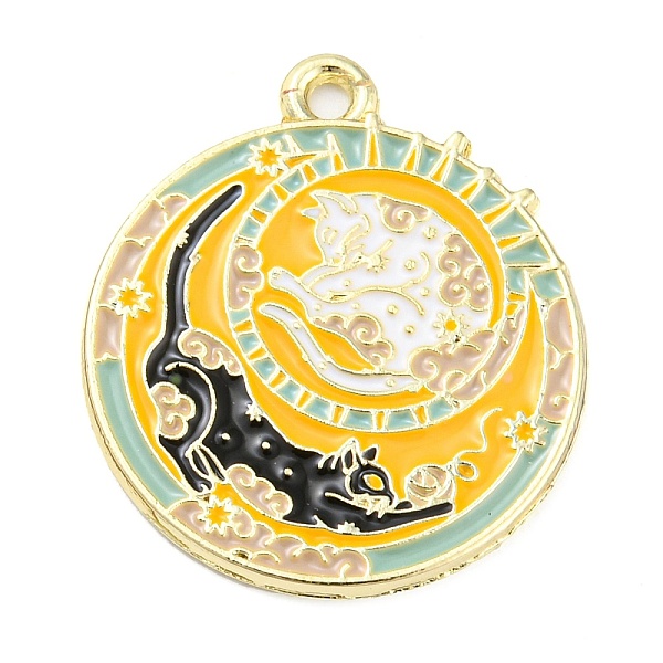 PandaHall Alloy Enamel Pendants, Light Gold, Flat Round Charm, Cat Shape, 25x22x1.2mm, Hole: 1.6mm Alloy+Enamel Cat Shape
PandaHall Alloy Enamel Pendants, Light Gold, Flat Round Charm, Cat Shape, 25x22x1.2mm, Hole: 1.6mm Alloy+Enamel Cat Shape