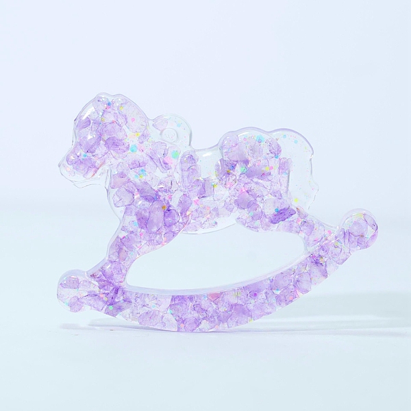 PandaHall Resin Craft Display Decorations, with Natural Amethyst Chip, Rocking Horse Figurine, for Home Feng Shui Ornament, 90x65x10mm...
PandaHall Resin Craft Display Decorations, with Natural Amethyst Chip, Rocking Horse Figurine, for Home Feng Shui Ornament, 90x65x10mm...