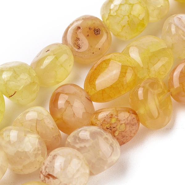 PandaHall Natural Agate Beads Strands, Tumbled Stone, Dyed & Heated, Nuggets, Yellow, 8~16x9~13x9~12mm, Hole: 1.4mm, about 36~42pcs/strand...
PandaHall Natural Agate Beads Strands, Tumbled Stone, Dyed & Heated, Nuggets, Yellow, 8~16x9~13x9~12mm, Hole: 1.4mm, about 36~42pcs/strand...