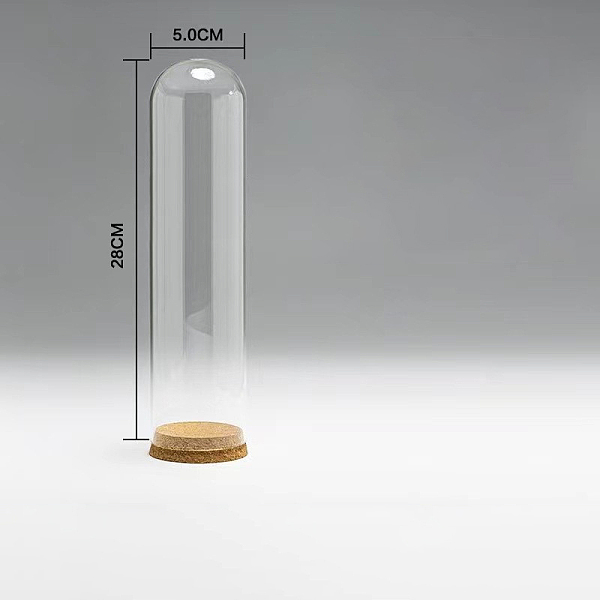 PandaHall High Borosilicate Glass Dome Cover, Decorative Display Case, Cloche Bell Jar Terrarium with Wood Cork Base, Clear, 50x280mm Glass...
PandaHall High Borosilicate Glass Dome Cover, Decorative Display Case, Cloche Bell Jar Terrarium with Wood Cork Base, Clear, 50x280mm Glass...
