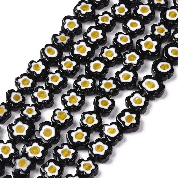 PandaHall Handmade Millefiori Glass Bead Strands, Flower, Black, 10x2.6mm, Hole: 1mm, about 42pcs/strand, 15.75 inch(40cm) Millefiori...
PandaHall Handmade Millefiori Glass Bead Strands, Flower, Black, 10x2.6mm, Hole: 1mm, about 42pcs/strand, 15.75 inch(40cm) Millefiori...