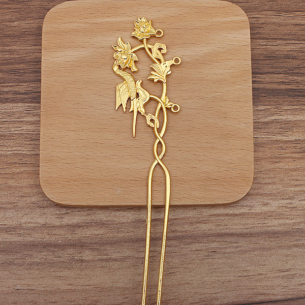 PandaHall Flower and Bird Alloy Hair Sticks, Long-Lasting Plated, Hair Accessories for Woman, Golden, 164x33mm Alloy Flower
PandaHall Flower and Bird Alloy Hair Sticks, Long-Lasting Plated, Hair Accessories for Woman, Golden, 164x33mm Alloy Flower