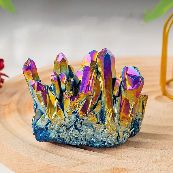 PandaHall Electroplated Natural Druzy Quartz Crystal Cluster Ornaments, Reiki Energy Stone, Home Display Decorations, 150g/pc Quartz Crystal...
PandaHall Electroplated Natural Druzy Quartz Crystal Cluster Ornaments, Reiki Energy Stone, Home Display Decorations, 150g/pc Quartz Crystal...