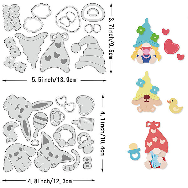 PandaHall Carbon Steel Cutting Dies Stencils, for DIY Scrapbooking, Photo Album, Decorative Embossing Paper Card, Stainless Steel Color...
PandaHall Carbon Steel Cutting Dies Stencils, for DIY Scrapbooking, Photo Album, Decorative Embossing Paper Card, Stainless Steel Color...