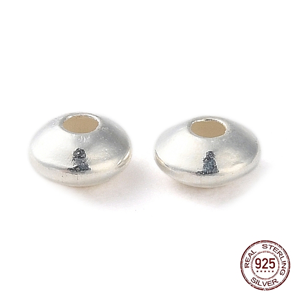 PandaHall 925 Sterling Silver Beads, Flat Round, Silver, 3.5x2mm, Hole: 1mm Sterling Silver Flat Round
PandaHall 925 Sterling Silver Beads, Flat Round, Silver, 3.5x2mm, Hole: 1mm Sterling Silver Flat Round