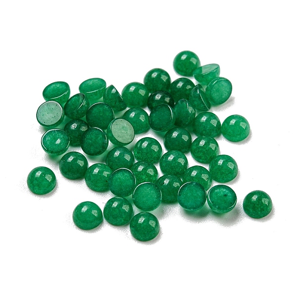 PandaHall Natural White Jade Dyed Cabochons, Half Round, 4x2~2.5mm White Jade Half Round
PandaHall Natural White Jade Dyed Cabochons, Half Round, 4x2~2.5mm White Jade Half Round