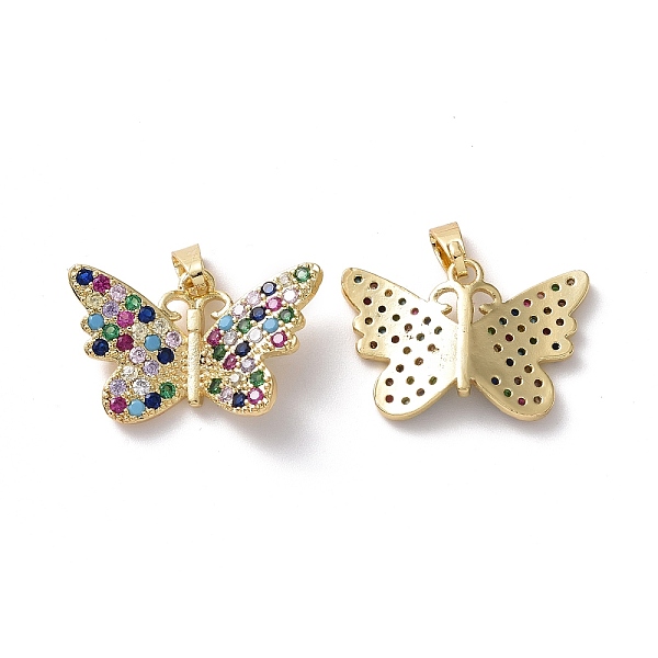 PandaHall Brass Micro Pave Colorful Cubic Zirconia Pendants, Butterfly Charm, Real 18K Gold Plated, 14x22x4mm, Hole: 2.5x5mm Brass+Cubic...
PandaHall Brass Micro Pave Colorful Cubic Zirconia Pendants, Butterfly Charm, Real 18K Gold Plated, 14x22x4mm, Hole: 2.5x5mm Brass+Cubic...