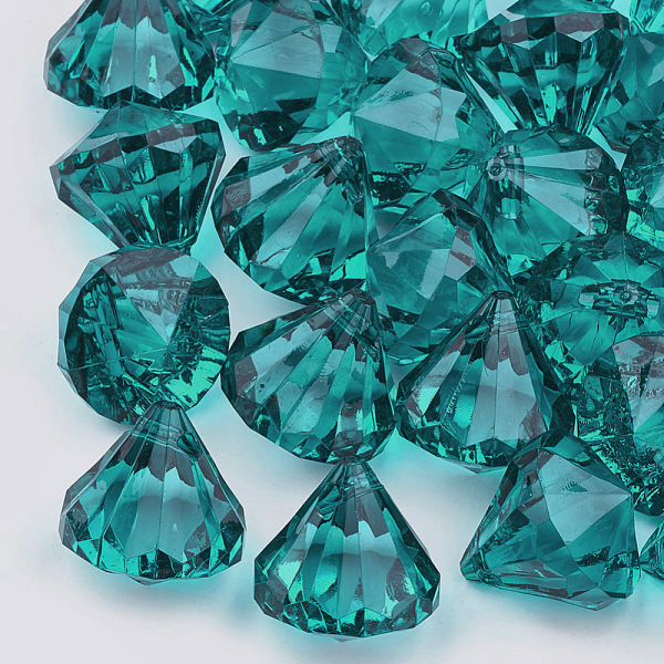 PandaHall Transparent Acrylic Pendants, Faceted, Diamond, Teal, 37x32mm, Hole: 2.2mm, about 34pcs/500g Acrylic Diamond Cyan
PandaHall Transparent Acrylic Pendants, Faceted, Diamond, Teal, 37x32mm, Hole: 2.2mm, about 34pcs/500g Acrylic Diamond Cyan