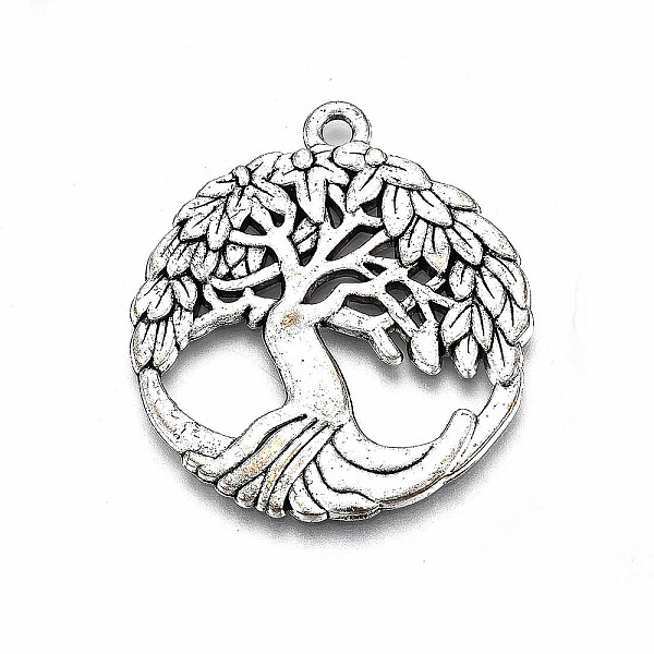 PandaHall Tibetan Style Alloy Pendants, Lead Free & Cadmium Free, Flat Round with Tree of Life, Antique Silver, 34x30x1.5mm, Hole: 2mm Alloy...
PandaHall Tibetan Style Alloy Pendants, Lead Free & Cadmium Free, Flat Round with Tree of Life, Antique Silver, 34x30x1.5mm, Hole: 2mm Alloy...