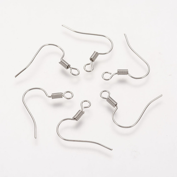PandaHall Brass Earring Hooks, Ear Wire, with Horizontal Loop, Nickel Free, Platinum, 17mm, Hole: 1.5mm, 21 Gauge, Pin: 0.7mm Brass
PandaHall Brass Earring Hooks, Ear Wire, with Horizontal Loop, Nickel Free, Platinum, 17mm, Hole: 1.5mm, 21 Gauge, Pin: 0.7mm Brass