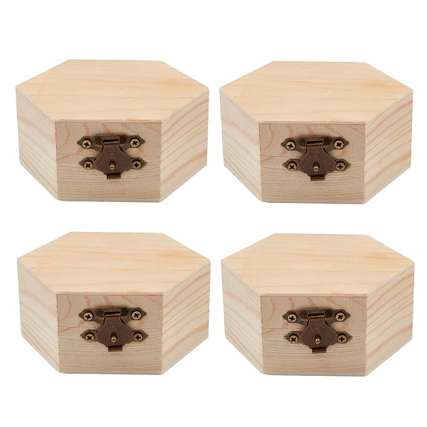 PandaHall Unfinished Pine Wood Jewelry Box, DIY Storage Chest Treasure Case, with with Locking Clasps, Hexagon, BurlyWood, 8.65x9.2x4cm Wood..., Orange
PandaHall Unfinished Pine Wood Jewelry Box, DIY Storage Chest Treasure Case, with with Locking Clasps, Hexagon, BurlyWood, 8.65x9.2x4cm Wood..., Orange