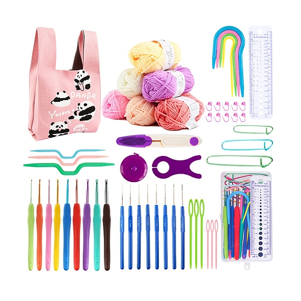 PandaHall Crochet Kits with Yarn Set for Beginners Adults Kids, Knitting Tool Accessories with Panda Pattern Carry Bag, Crochet Starter Kit..., Pink
PandaHall Crochet Kits with Yarn Set for Beginners Adults Kids, Knitting Tool Accessories with Panda Pattern Carry Bag, Crochet Starter Kit..., Pink