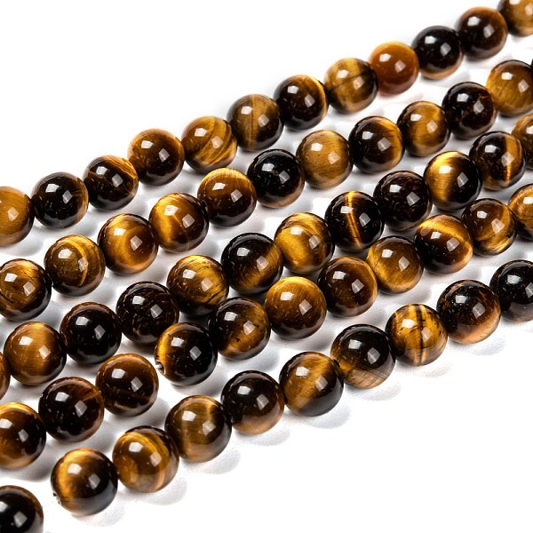 PandaHall Natural Tiger Eye Beads Strands, Grade A, Round, 8mm, Hole: 1mm, about 48pcs/strand, 15 inch Tiger Eye Round
PandaHall Natural Tiger Eye Beads Strands, Grade A, Round, 8mm, Hole: 1mm, about 48pcs/strand, 15 inch Tiger Eye Round