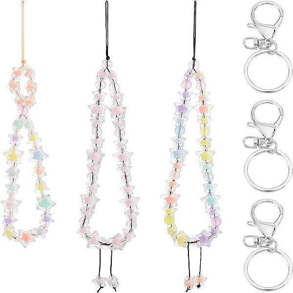 PandaHall OLYCRAFT 3 Pcs Acrylic Beads Phone Charm Acrylic Seed Beads Phone Charm 3 Styles Beaded Phone Lanyard Wrist Strap with Nylon..., Multicolor
PandaHall OLYCRAFT 3 Pcs Acrylic Beads Phone Charm Acrylic Seed Beads Phone Charm 3 Styles Beaded Phone Lanyard Wrist Strap with Nylon..., Multicolor