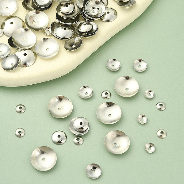 PandaHall 400Pcs 4 Styles Iron Bead Cones, Disc, Platinum, 4~10x1~1.8mm, Hole: 1mm, 100pcs/style Iron
PandaHall 400Pcs 4 Styles Iron Bead Cones, Disc, Platinum, 4~10x1~1.8mm, Hole: 1mm, 100pcs/style Iron