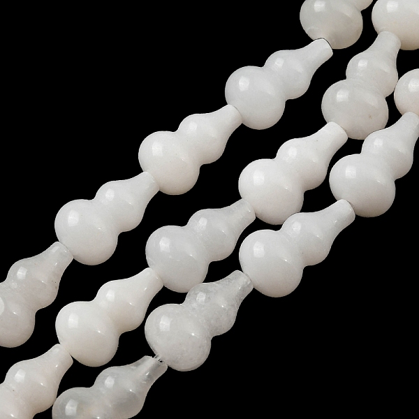 PandaHall Natural White Jade Beads Strands, Gourd, 17.5~18.5x9.5~10mm, Hole: 1.2mm, about 23~24pcs/strand, 16.14~16.34 inch(41~41.5cm) White...
PandaHall Natural White Jade Beads Strands, Gourd, 17.5~18.5x9.5~10mm, Hole: 1.2mm, about 23~24pcs/strand, 16.14~16.34 inch(41~41.5cm) White...