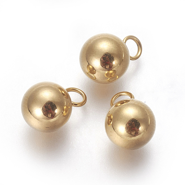 PandaHall 304 Stainless Steel Pendants, Round, Golden, 11.5x8mm, Hole: 2.5mm 304 Stainless Steel Round
PandaHall 304 Stainless Steel Pendants, Round, Golden, 11.5x8mm, Hole: 2.5mm 304 Stainless Steel Round