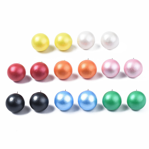 PandaHall Painted Round Schima Wood Earrings for Girl Women, Stud Earrings with 316 Surgical Stainless Steel Pins, Mixed Color, 15mm, Pin..., Multicolor
PandaHall Painted Round Schima Wood Earrings for Girl Women, Stud Earrings with 316 Surgical Stainless Steel Pins, Mixed Color, 15mm, Pin..., Multicolor