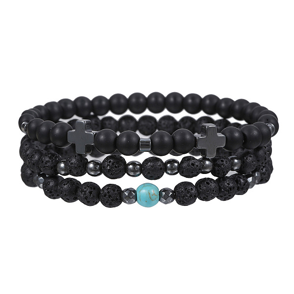 PandaHall Volcano Stone Black Matte Black Gallstone Wood Beads Bracelet Set Combination Hip Hop Elastic Bracelet Bracelet Bracelet Natural...
PandaHall Volcano Stone Black Matte Black Gallstone Wood Beads Bracelet Set Combination Hip Hop Elastic Bracelet Bracelet Bracelet Natural...