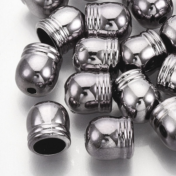 PandaHall UV Plating ABS Plastic Cord Ends, End Caps, Gunmetal, 9x8mm, Hole: 1.8mm, Inner Diameter: 5.5mm Plastic
PandaHall UV Plating ABS Plastic Cord Ends, End Caps, Gunmetal, 9x8mm, Hole: 1.8mm, Inner Diameter: 5.5mm Plastic