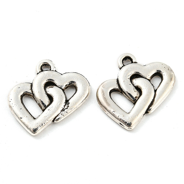 PandaHall Alloy Pendants, Cadmium Free & Lead Free, Double Heart, Antique Silver, 18x18x2mm, Hole: 1.2mm, about 588pcs/1000g Alloy Heart
PandaHall Alloy Pendants, Cadmium Free & Lead Free, Double Heart, Antique Silver, 18x18x2mm, Hole: 1.2mm, about 588pcs/1000g Alloy Heart