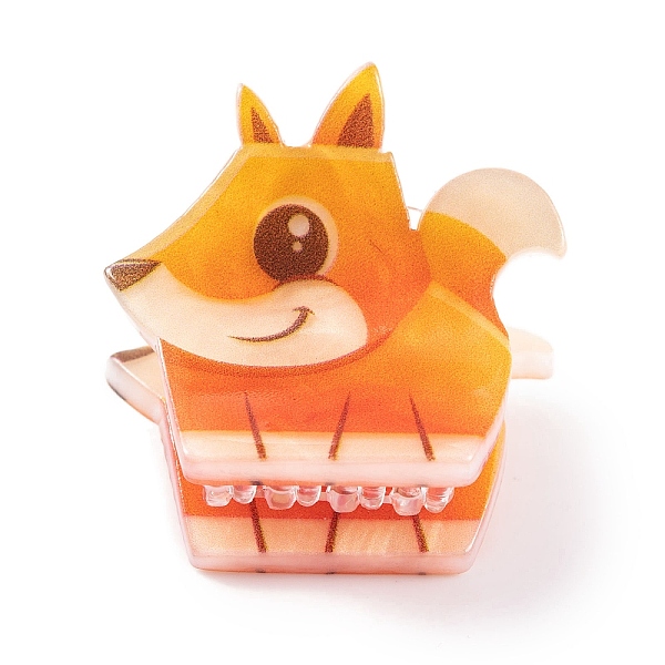 PandaHall Cute Mini Animal Acrylic Claw Hair Clips, Hair Accessories for Girls, Fox, 26x27x24mm Acrylic Fox
PandaHall Cute Mini Animal Acrylic Claw Hair Clips, Hair Accessories for Girls, Fox, 26x27x24mm Acrylic Fox
